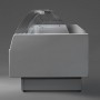 Espositore Refrigerato - Modello NPR - Lunghezza 2000mm - Vetri Curvi