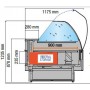 Espositore Refrigerato - Modello NPR - Lunghezza 2000mm - Vetri Curvi