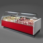 Espositore Refrigerato - Modello NPR - Lunghezza 2480mm - Vetri Curvi