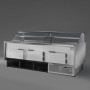 Espositore Refrigerato - Modello NPR - Lunghezza 1125mm - Vetri Dritti