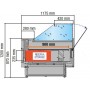Espositore Refrigerato - Modello NPR - Lunghezza 3830mm - Vetri Dritti