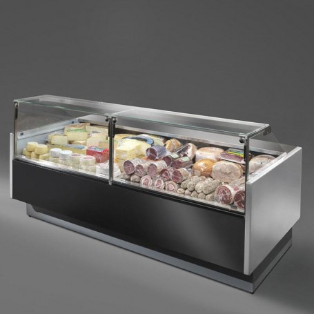 Espositore Neutro - Modello NPR - Lunghezza 2000mm - Vetri Dritti