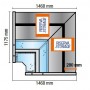 Espositore Refrigerato - Modello NPR - Angolo Aperto - Vetri Curvi