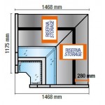 Espositore Refrigerato - Modello NPR - Angolo Chiuso - Vetri Curvi