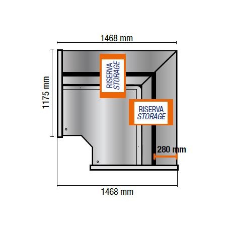 Espositore Refrigerato - Modello NPR - Angolo Chiuso - Self Service