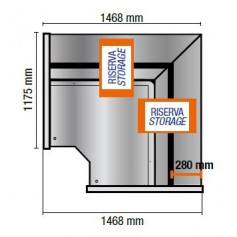 Espositore Refrigerato - Modello NPR - Angolo Chiuso - Self Service