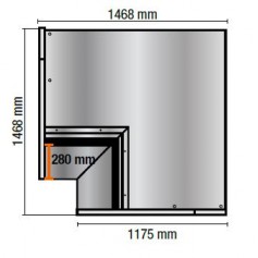 Espositore Refrigerato - Modello NPR - Angolo Aperto - Self Service