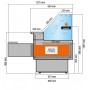 Espositore Refrigerato - Modello KBK - Lunghezza 2980mm - Vetri Dritti