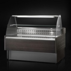 Espositore Neutro - Modello KBK - Lunghezza 2020mm - Vetri Curvi