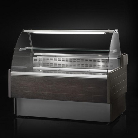 Espositore Neutro - Modello KBK - Lunghezza 2500mm - Vetri Curvi