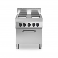 Cucina elettrica, 4 piastre quadre, su Forno