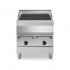 Acqua grill elettrica, 2 zone di cottura in acciaio inox