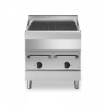 Acqua grill elettrica, 2 zone di cottura in acciaio inox