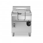 Brasiera ribaltabile gas, vasca inox 44 litri, ribaltamento manuale