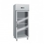 Armadio Refrigerato Ventilato GN2/1 - Porta a Vetri - 650 Litri [0 +8C°]