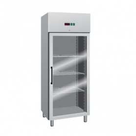 Armadio Refrigerato Ventilato GN2/1 - Porta a Vetri - 650 Litri [-18 -22 C°]