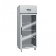 Armadio Refrigerato Ventilato GN2/1 - Porta a Vetri - 650 Litri [-18 -22 C°]