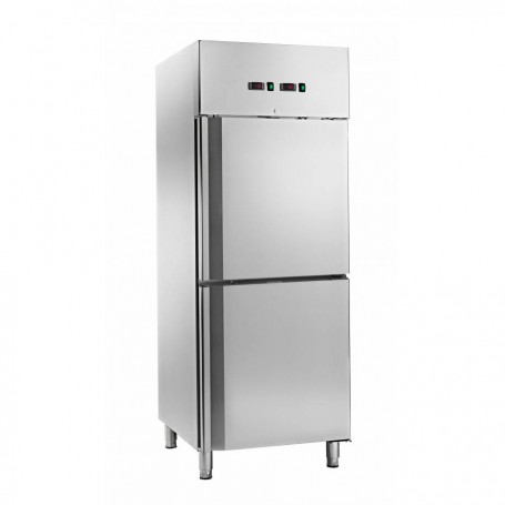 Armadio Refrigerato Ventilato GN2/1 - Doppia Temperatura - 225 + 225 Litri [-2+8C° e -18-22C°]
