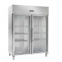 Armadio Refrigerato Ventilato GN2/1 - Doppia Porta a Vetri - 1333 Litri [-18 -22 C°]
