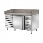 Banco Pizza Refrigerato - 1 Porta - 7 Cassetti