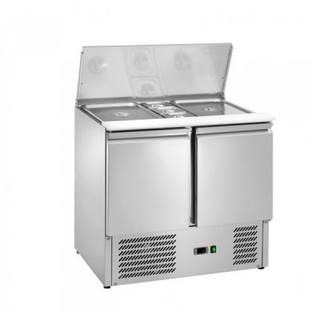 Saladette Refrigrata Statica - 2 Porte - 2 GN1/1 + 3 GN1/6