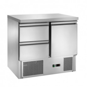 Saladette Refrigrata Statica - 1 Porta - 2 Cassetti