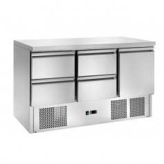 Saladette Refrigrata Statica - 1 porta - 4 Cassetti
