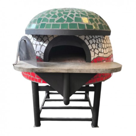 Forno a legna artigianale per pizzeria - Camera interna 80x80 cm
