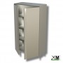 Armadio neutro verticale con 2 porte a battente prof 60 cm H 150 cm