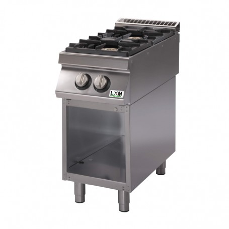 Cucina a gas su vano aperto 2 fuochi bacinelle smaltate