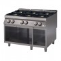 Cucina a gas su vano aperto 6 fuochi bacinelle smaltate