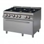 Cucina a gas 6 fuochi su forno a gas grande bacinelle smaltate