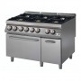 Cucina a gas 6 fuochi su forno elettrico bacinelle smaltate