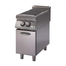 Cucina elettrica 2 piastre quadre su vano chiuso