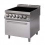 Piano di cottura in vetroceramica su forno elettrico a convezione quattro zone