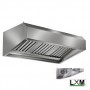 Cappe a parete complete di filtri a labirinto prof 110 cm con motore a bordo