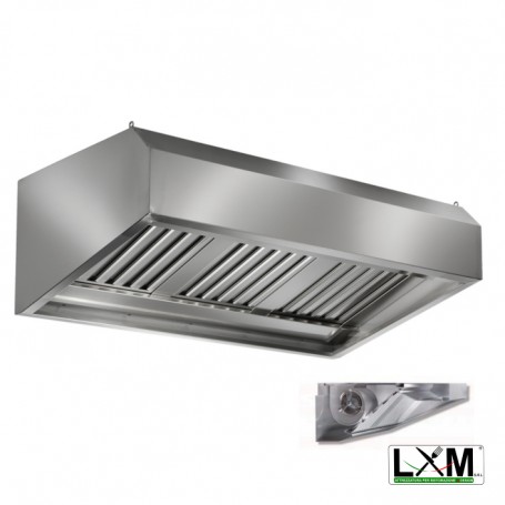 Cappe a parete complete di filtri a labirinto prof 110 cm con motore a bordo