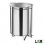 Pattumiera da 50 litri in acciaio inox