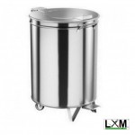 Pattumiera da 100 litri in acciaio inox
