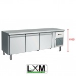 Tavolo Refrigerato Ventilato - GN 1/1 - Tre Porte [-2 +8 C°] - Altezza Ridotta