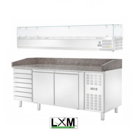 Ripiano in Granito per Banco Pizza - 1472x800x180h mm