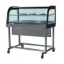 Termovetrina - Vetri Curvi - Con Carrello e Mensola - 200x53x140 cm