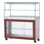 Banchetto Caldo - Vetri Dritti - Modello Aperto - 150x70x135 cm