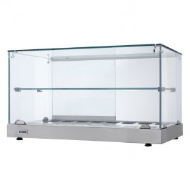 Vetrina Tubolare - Statica - Vetri Piani - 130x70x60h cm