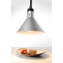 Lampada Riscaldante Conica Regolabile - Argento - 250 Watt