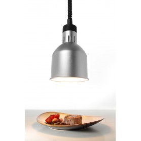 Lampada Riscaldante Cilindrica Regolabile - Argento - 250 Watt
