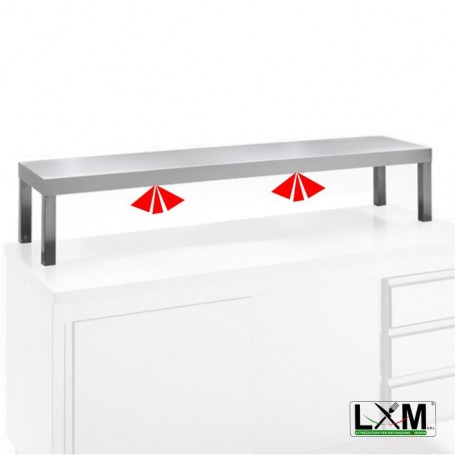 Mensole a Ponte - 1 Ripiano Riscaldato - 1200x300x350h mm