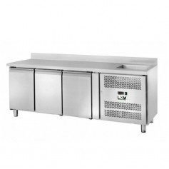 Tavolo Refrigerato - Con Vasca - 3 Porte - [-2 +8 C°]