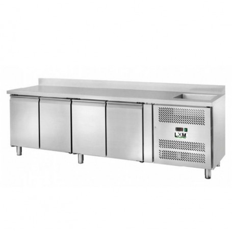 Tavolo Refrigerato - Con Vasca - 4 Porte - [-2 +8 C°]