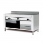Cuocipiada a GAS - Su Vano INOX a Giorno - 151x73x96 cm